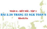 Bài 2.38 trang 53 SGK Toán 6 tập 1 Kết nối tri thức